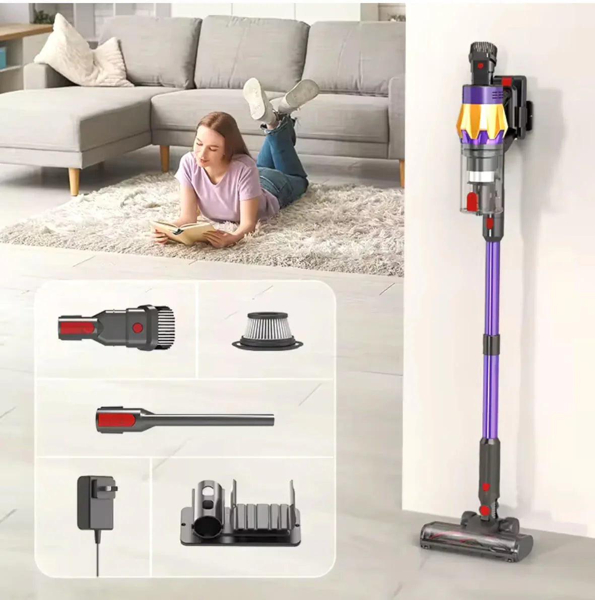 self-standing cordless vacuum cleaner for homes - DreamDazz